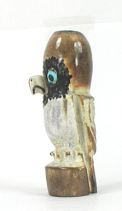 Zuni owl fetish of antler by Cyril and Delores Haloo
