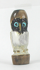 Zuni owl fetish of antler by Cyril and Delores Haloo