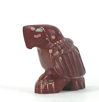 Zuni Eagle fetish by Gilbert Lonjose of Pipestone