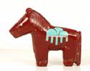 Zuni horse fetish carving