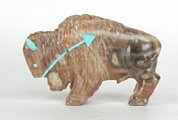 Hand made Native American Indian Buffalo fetish carving