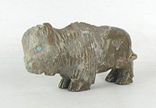 Native American buffalo fetish carving