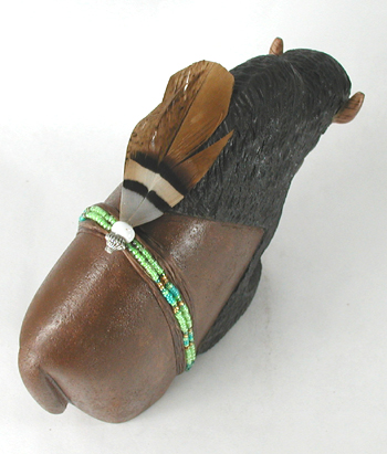 Authentic Native American Navajo Bison Fetish Carving by Harold Davidson