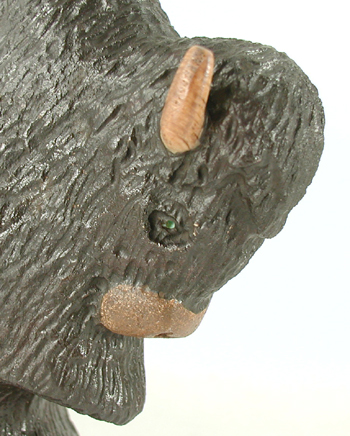 Authentic Native American Navajo Bison Fetish Carving by Harold Davidson