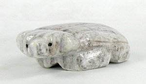 Authentic Native American Badger Fetish Carving of marble by Zuni Ed Lementino