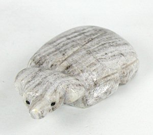 Authentic Native American Badger Fetish Carving of marble by Zuni Ed Lementino