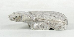 Authentic Native American Badger Fetish Carving of marble by Zuni Ed Lementino