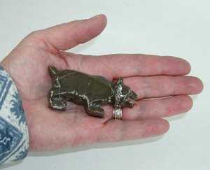 Native American Bobcat Fetish Carving by Navajo Herbert Davis