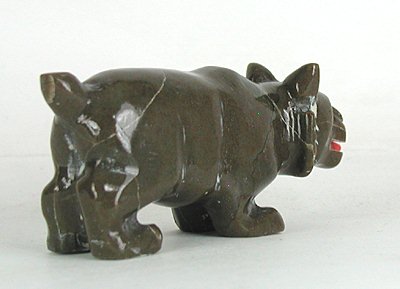 Native American Bobcat Fetish Carving by Navajo Herbert Davis