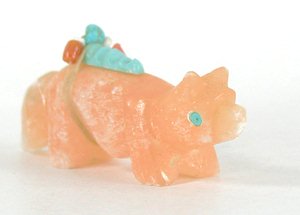 Wolf fetish carving
