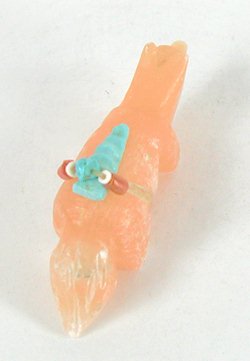 Wolf fetish carving