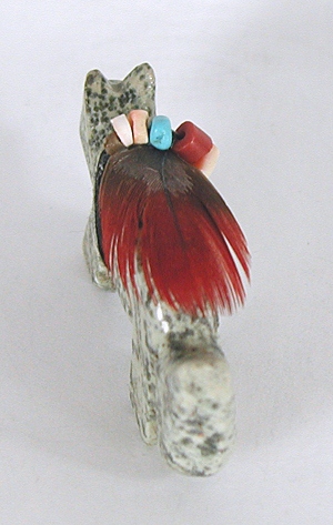 Authentic Native American Fox Fetish Carving from serpentine by Zuni Sampson Tulley