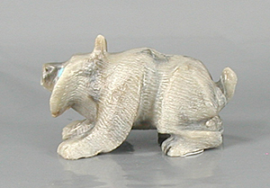 Authentic Native American Bobcat Fetish Carving from marble by Zuni Dana Malani
