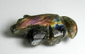 Authentic Native American Indian wolf Fetish carving by Zuni Bernard Laiwakete