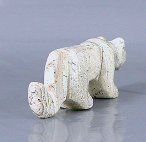 Authentic Native American Mountain Lion Fetish Carving from serpentine by Zuni Fabian Tsethlikai