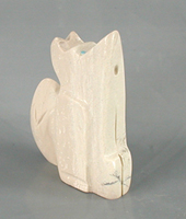 Zuni Coyote Fetish Carving from fish rock by Gilbert Lonjose