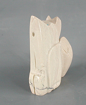 Zuni Coyote Fetish Carving from fish rock by Gilbert Lonjose