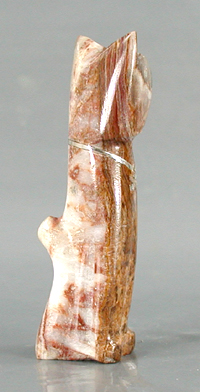 Zuni Cat Fetish Carving of onyx by Kenny Chavez