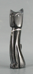 Zuni Cat Fetish Carving of marble by Kenny Chavez