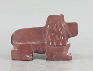 Authentic Native American Dog Fetish Carving from pipestone by Zuni Felissa Martin