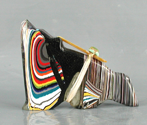 Zuni Coyote Fetish Carving from Fordite by Leland Boone and Daphne Quam