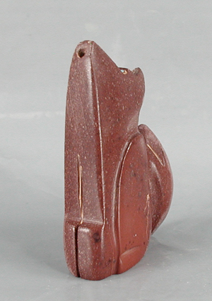 Zuni Coyote Fetish Carving from pipestone by Gilbert Lonjose