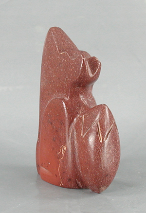 Zuni Coyote Fetish Carving from pipestone by Gilbert Lonjose
