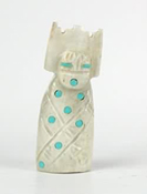 Hand made Native American Indian corn maiden fetish carving