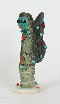 Authentic Native American Indian Butterfly maiden fetish carving by Jonathan Quam