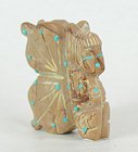 Authentic Native American Zuni Butterfly Maiden fetish carving by Danette Laate