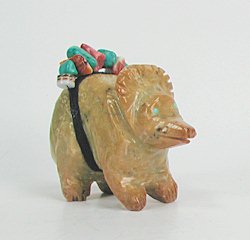 Hand made Native American Indian Dinosaur Fetish