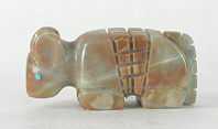 Authentic Native American Armadillo Fetish carving of Picasso Marble by Zuni Georgette Quam Lunasee