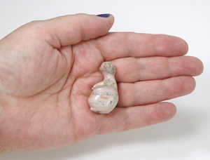 rainbow dolomite Marmot Fetish carving