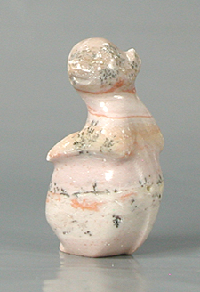 rainbow dolomite Marmot Fetish carving