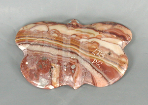 Authentic Native American onyx marble Butterfly fetish by Zuni artisans Leland Boone and Daphne Quam
