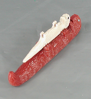 Authentic Native American Otter fetish carving  by Zuni artisan Jesus Espino