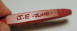 Authentic Native American Otter fetish carving  by Zuni artisan Jesus Espino