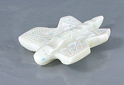 Authentic Native American Butterfly fetish carving of alabaster by Zuni artisan Dominica Wallace