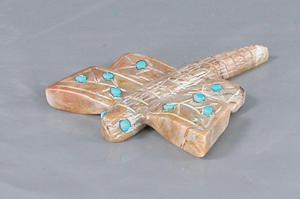 Authentic Native American butterfly fetish carving by Zuni artisan Danette Laate