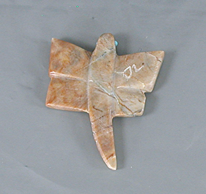 Authentic Native American butterfly fetish carving by Zuni artisan Danette Laate