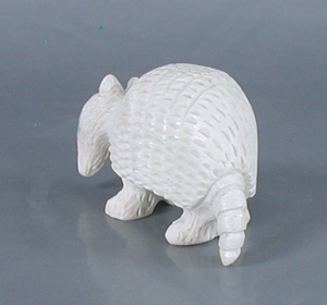 Authentic Native American armadillo fetish carving by Zuni artisan Chris Peina