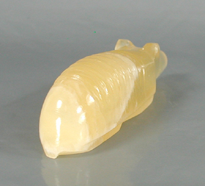 Authentic Native American armadillo fetish carving by Zuni artisan Abby Quam