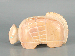 Authentic Native American dolomite armadillo fetish by unknown Zuni carver