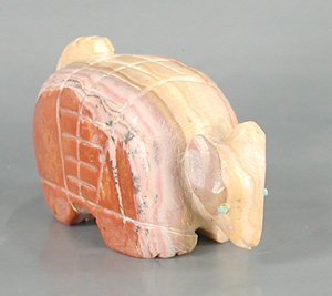 Authentic Native American armadillo fetish carving by unknown Zuni carver