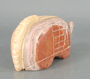 Authentic Native American armadillo fetish carving by unknown Zuni carver