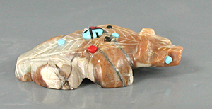 Authentic Native American badger fetish by Zuni artisan Danette Laate