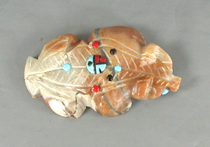 Authentic Native American badger fetish by Zuni artisan Danette Laate