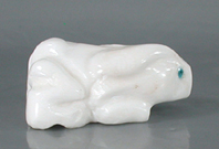Authentic Native American onyx rabbit fetish by Zuni artisan Daphne Quam
