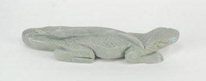 Native American Indian lizard fetish carving