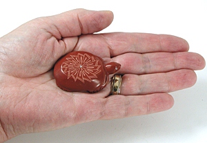  turtle fetish carving of pipestone
